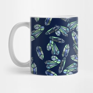 Blue Green Aqua Water Witch Crystals Mug